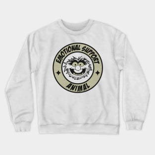 BLACK  MUPPTETS VINTAGE EMOTIONAL SUPPORT ANIMAL Crewneck Sweatshirt